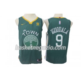 Canotte Uomo Golden State Warriors Andre Iguodala 9 Nike 2017-18 Verde Swingman